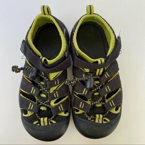 KEEN Kids Newport H2 Sandals Black Green Size 2